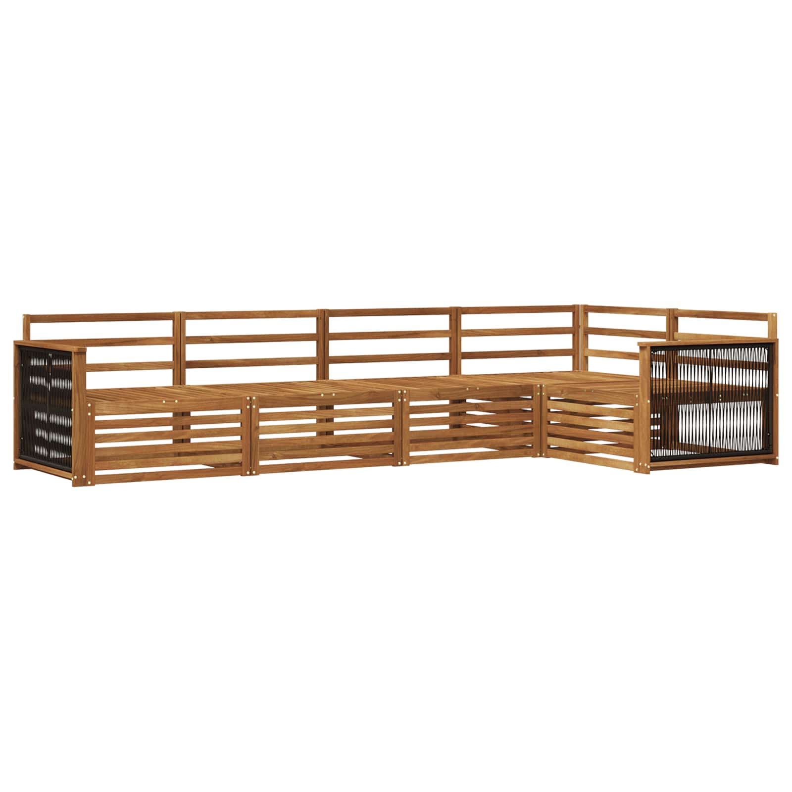Set di divani da esterno 5 pcs Naturale | homemem39