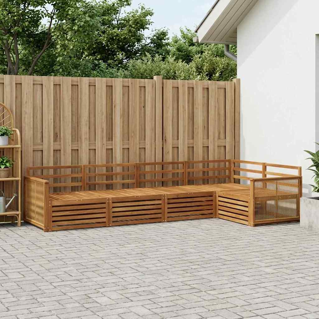 Set di divani da esterno 5 pcs Naturale