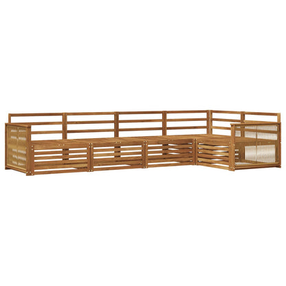 Set di divani da esterno 5 pcs Naturale