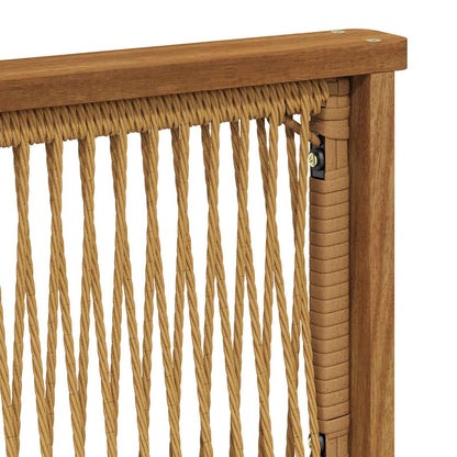 Set di divani da esterno con cuscino 5 pcs Naturale e Crema