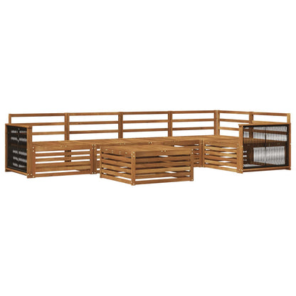 Set di divani da esterno 6 pcs Naturale