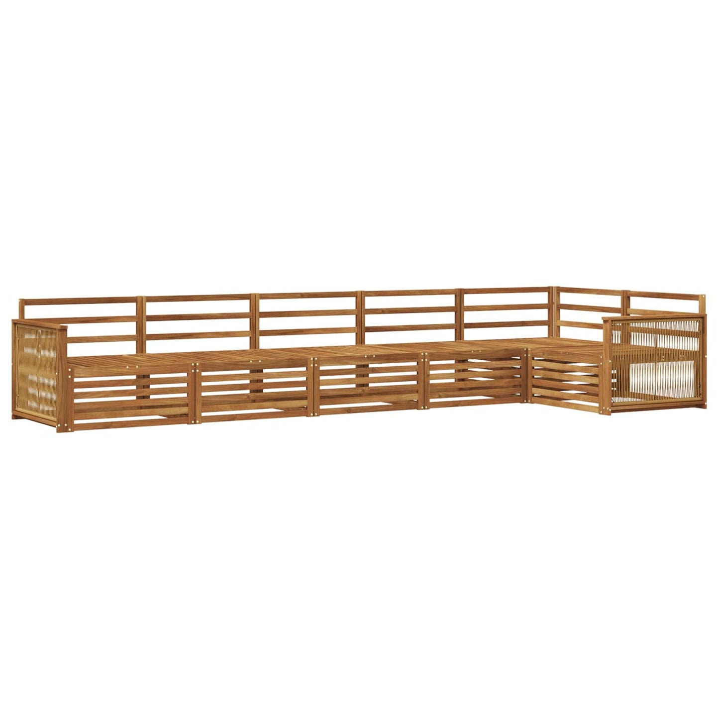Set di divani da esterno 6 pcs Naturale