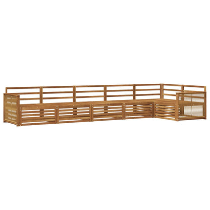Set di divani da esterno 6 pcs Naturale