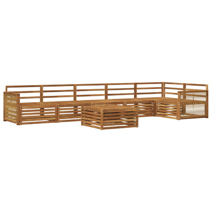 Set di divani da esterno 7 pcs Naturale