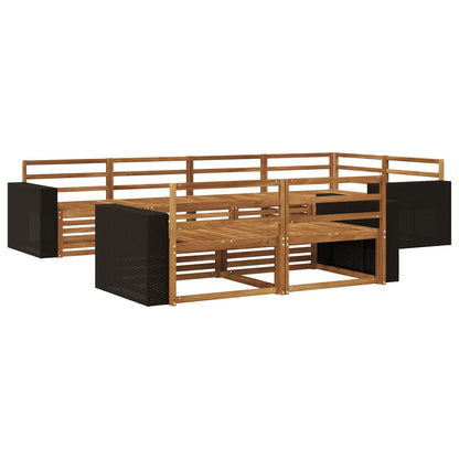 Set di divani da esterno 7 pcs Naturale