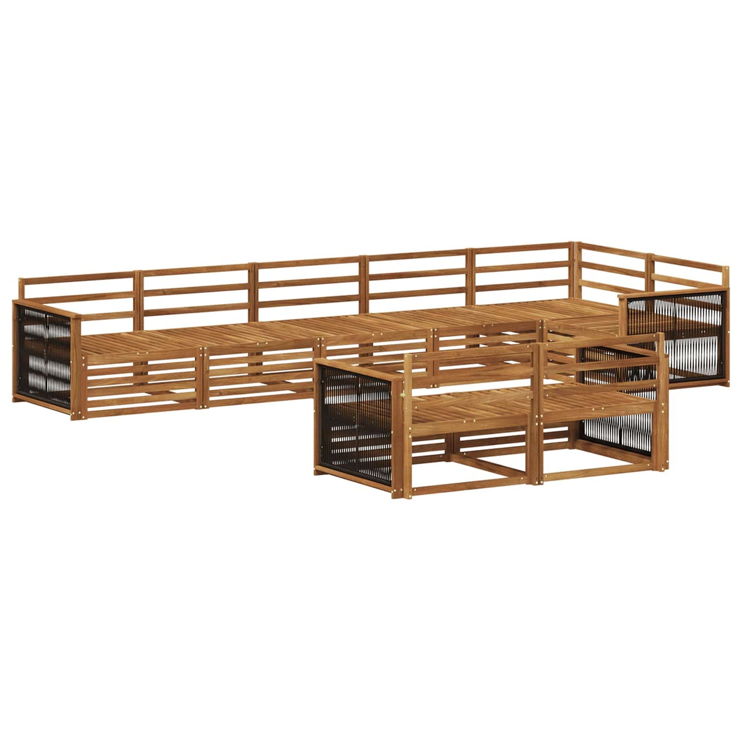 Set di divani da esterno 8 pcs Naturale | homemem39