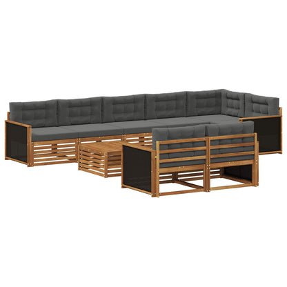 Set di divani da esterno con cuscino 9 pcs | homemem39