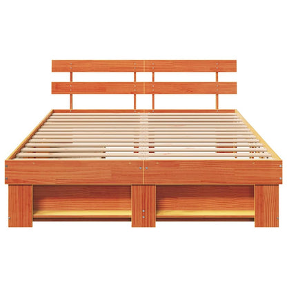 Struttura del letto Marrone cerato 160 x 200 cm Pino massello