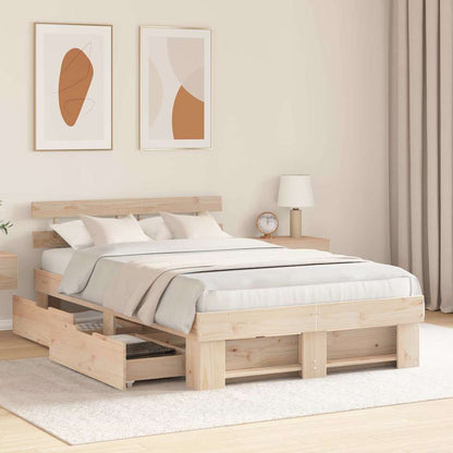 Struttura del letto Marrone 120 x 200 cm Pino massello | homemem39