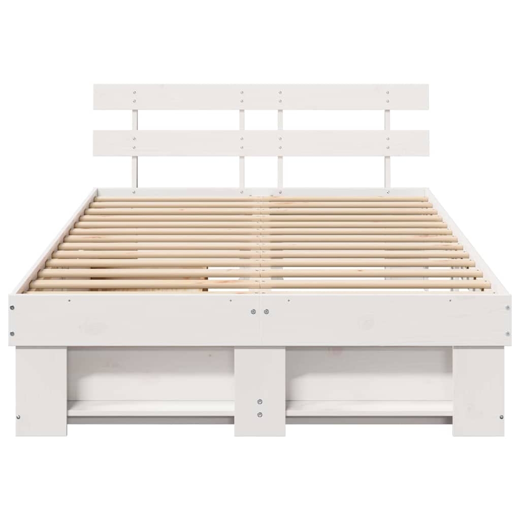Struttura del letto Bianco 120 x 200 cm Pino massello | homemem39