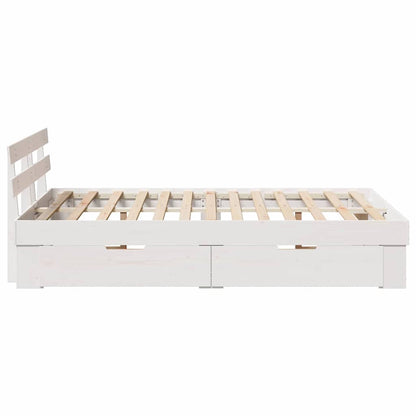 Struttura del letto Bianco 120 x 200 cm Pino massello | homemem39
