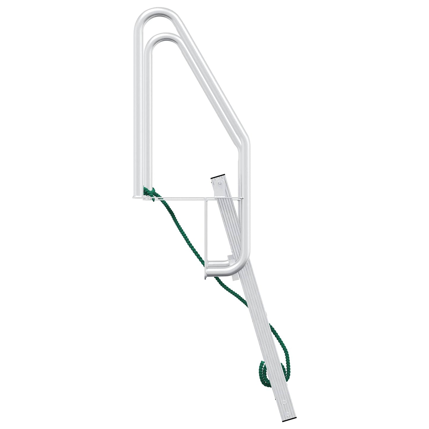 Scala da molo a 3 gradini Argento 58 x 77 x 144 cm Alluminio