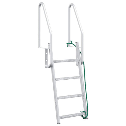 Scala da Dock a 4 Gradini Argento 58 x 77 x 166 cm Alluminio | homemem39