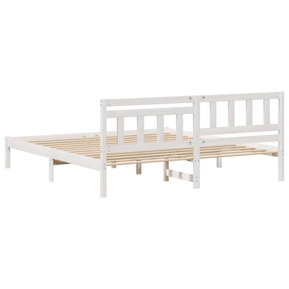 Struttura del letto Bianco 180 x 200 cm Pino massello | homemem39