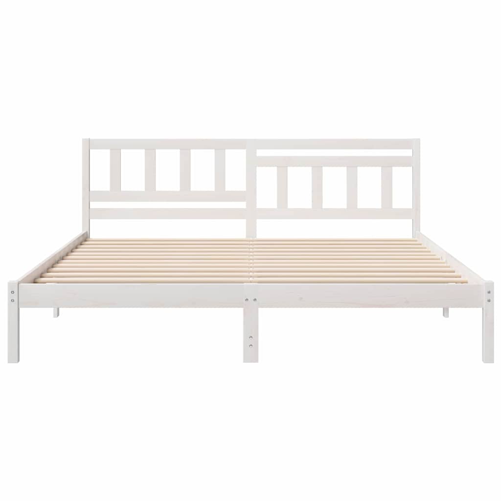 Struttura del letto Bianco 180 x 200 cm Pino massello | homemem39