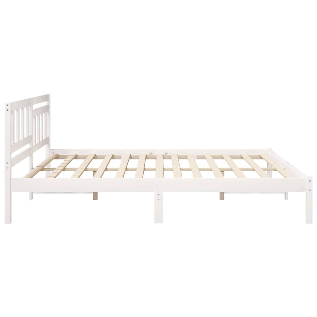 Struttura del letto Bianco 180 x 200 cm Pino massello | homemem39