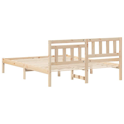 Struttura del letto Marrone 150 x 200 cm Pino massello | homemem39