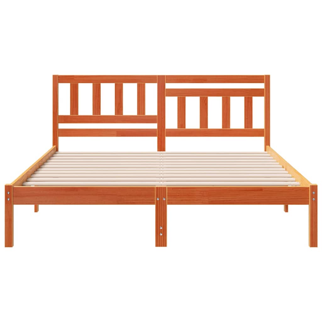 Struttura del letto Marrone cerato 150 x 200 cm Pino massello | homemem39