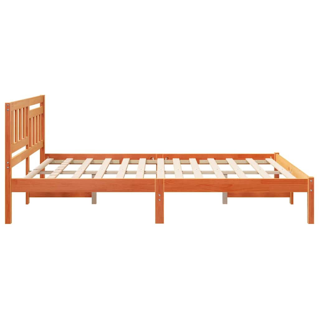 Struttura del letto Marrone cerato 150 x 200 cm Pino massello | homemem39