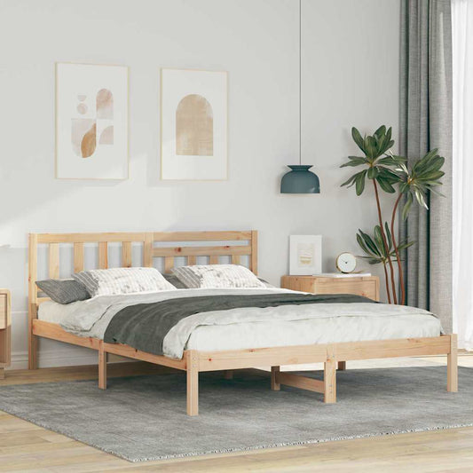Struttura del letto Marrone 140 x 200 cm Pino massello | homemem39