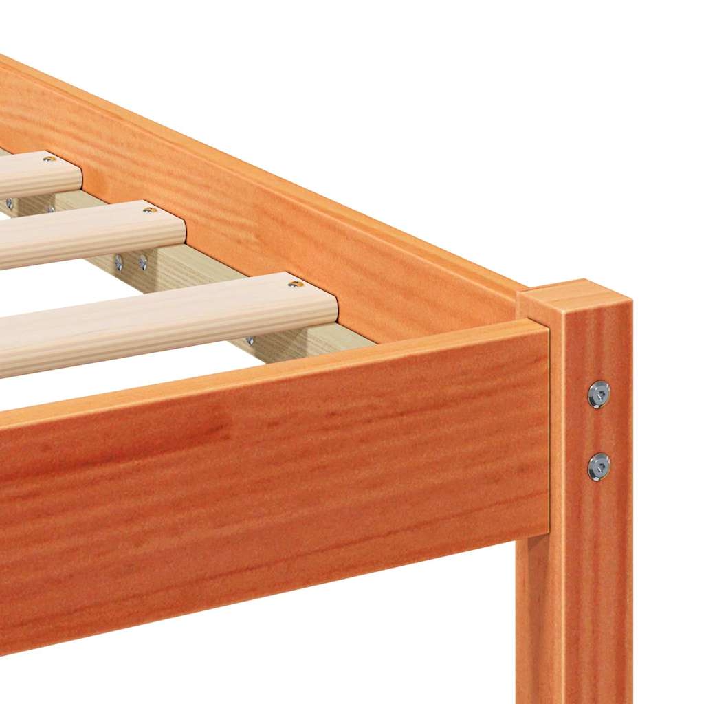 Struttura del letto Marrone cerato 120 x 200 cm Pino massello