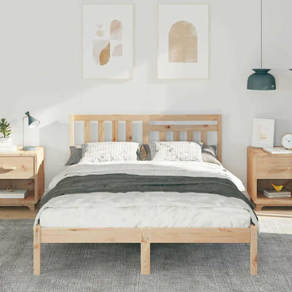 Struttura del letto Marrone 140 x 190 cm Pino massello | homemem39