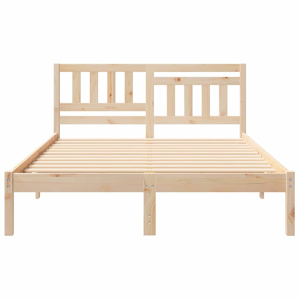Struttura del letto Marrone 140 x 190 cm Pino massello | homemem39