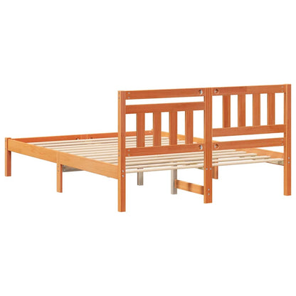 Struttura del letto Marrone cerato 140 x 190 cm Pino massello | homemem39