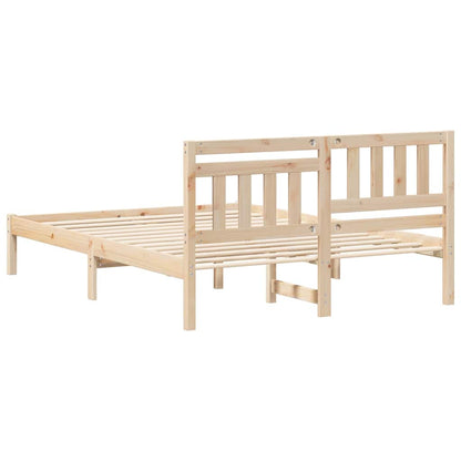Struttura del letto Marrone 135 x 190 cm Pino massello | homemem39