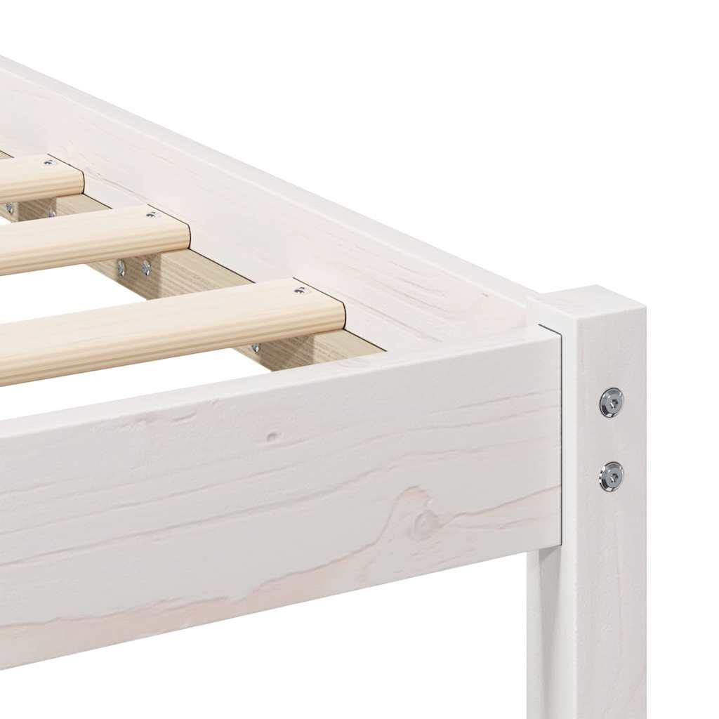 Struttura del letto Bianco 120 x 190 cm Pino massello | homemem39