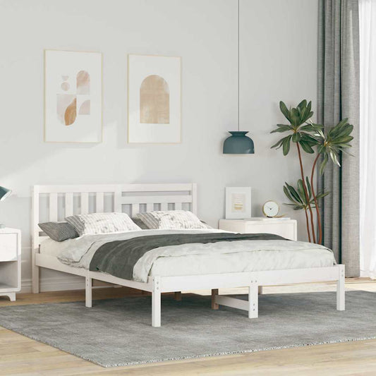 Struttura del letto Bianco 120 x 190 cm Pino massello | homemem39