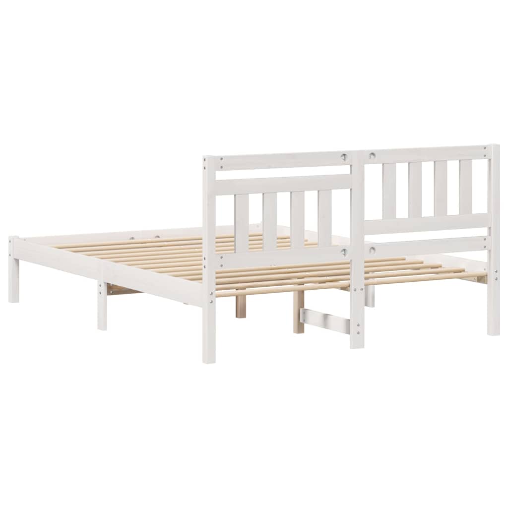 Struttura del letto Bianco 120 x 190 cm Pino massello | homemem39