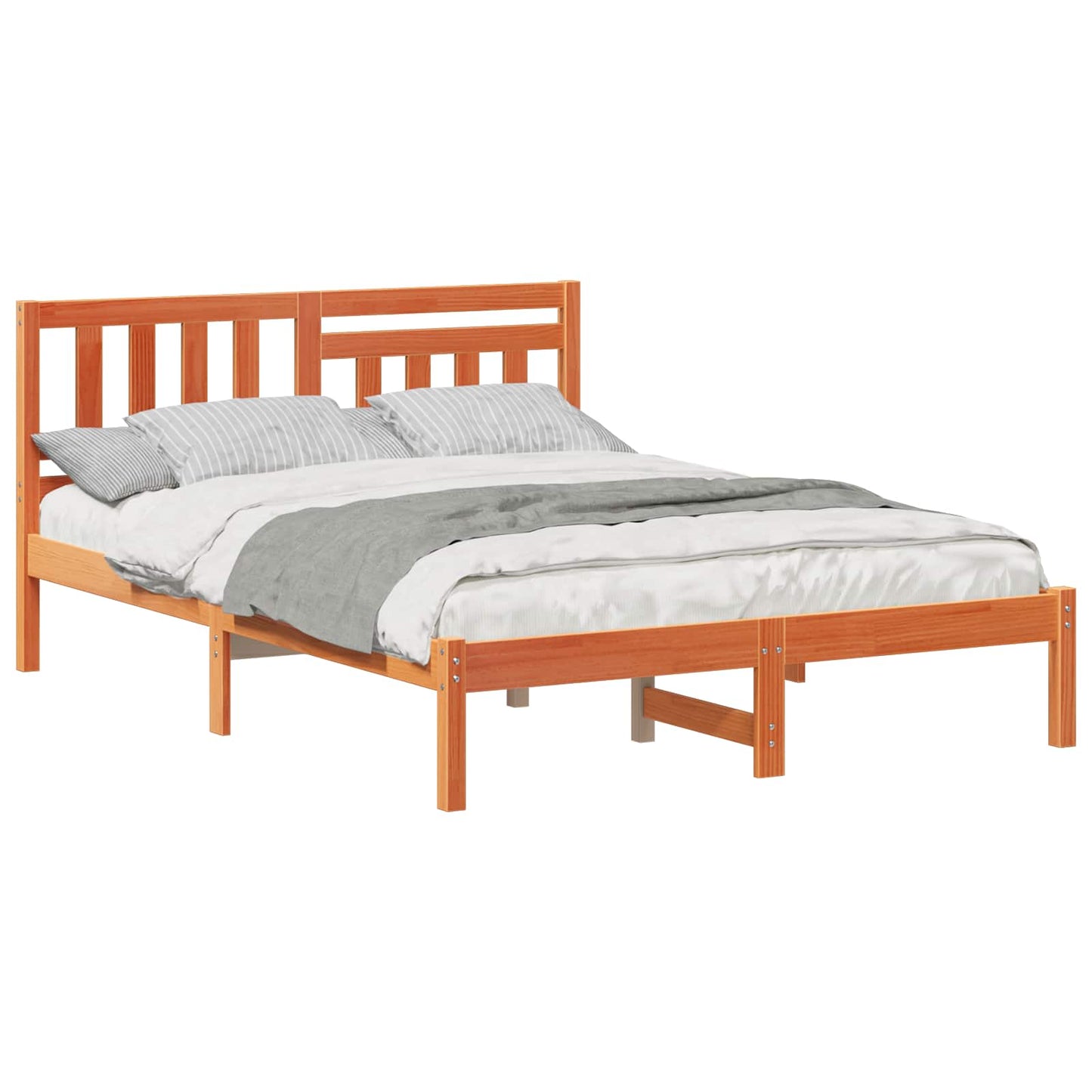 Struttura del letto Marrone cerato 120 x 190 cm Pino massello | homemem39