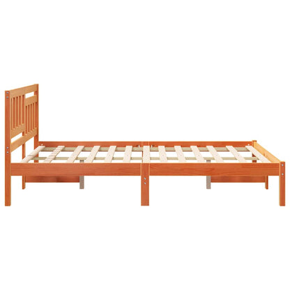 Struttura del letto Marrone cerato 120 x 190 cm Pino massello | homemem39
