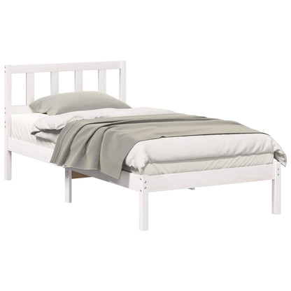 Struttura del letto Bianco 80 x 200 cm Pino massello | homemem39