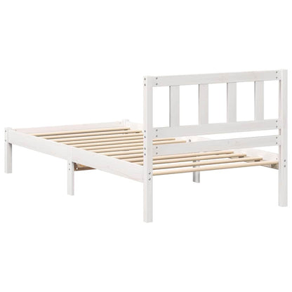 Struttura del letto Bianco 80 x 200 cm Pino massello | homemem39