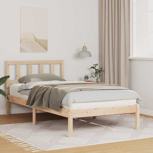 Struttura del letto Marrone 90 x 200 cm Pino massello | homemem39