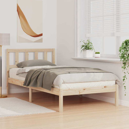 Struttura del letto Marrone 90 x 200 cm Pino massello | homemem39