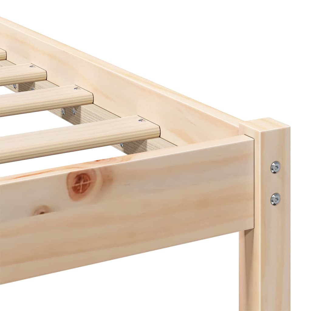 Struttura del letto Marrone 90 x 190 cm Pino massello | homemem39
