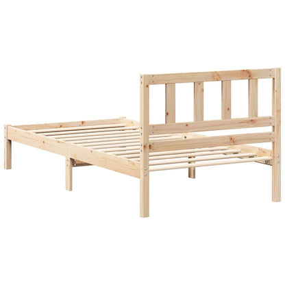Struttura del letto Marrone 90 x 190 cm Pino massello | homemem39