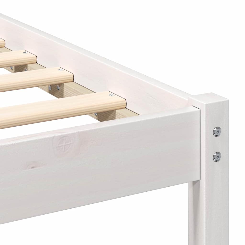 Struttura del letto Bianco 90 x 190 cm Pino massello | homemem39