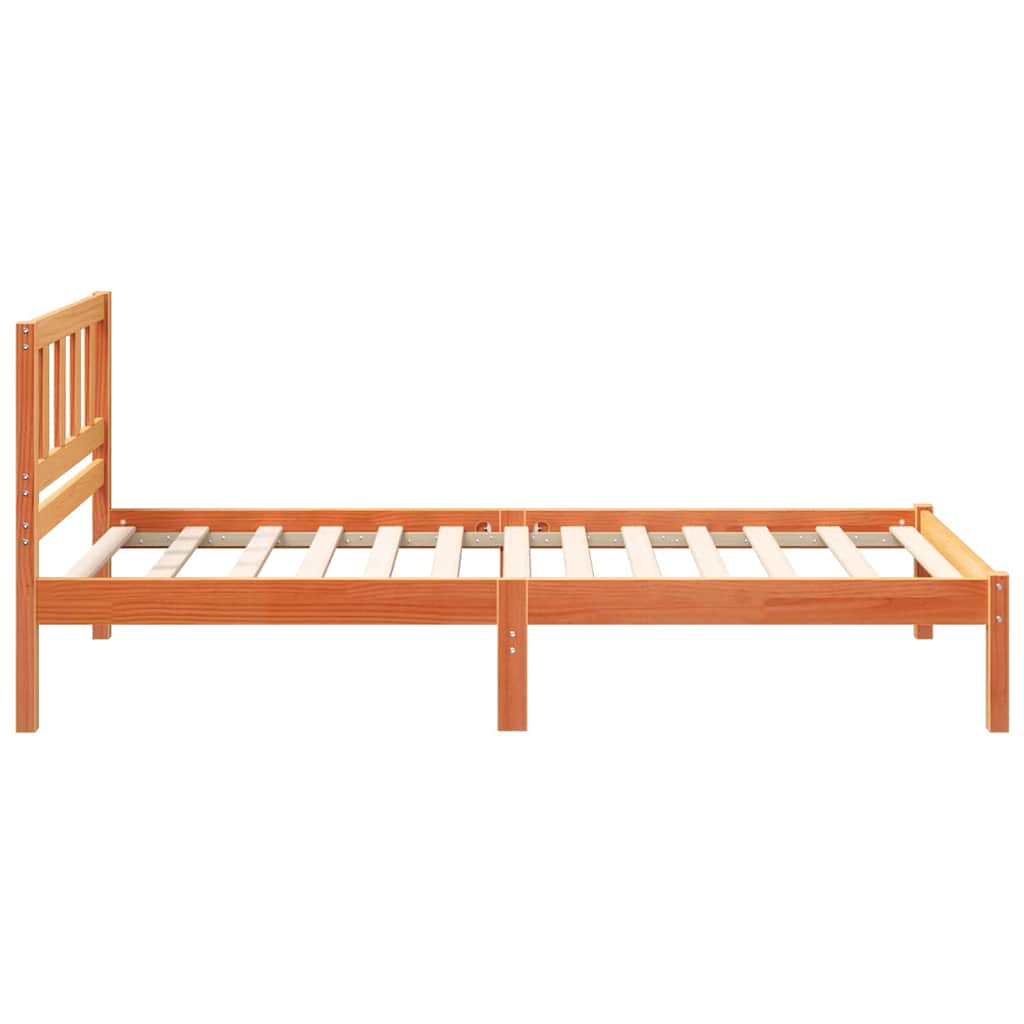 Struttura del letto Marrone cerato 90 x 190 cm Pino massello | homemem39