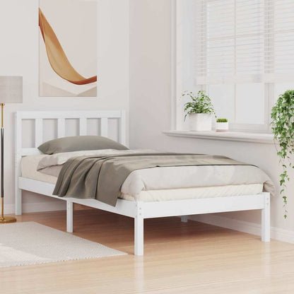 Struttura del letto Bianco 75 x 190 cm Pino massello | homemem39
