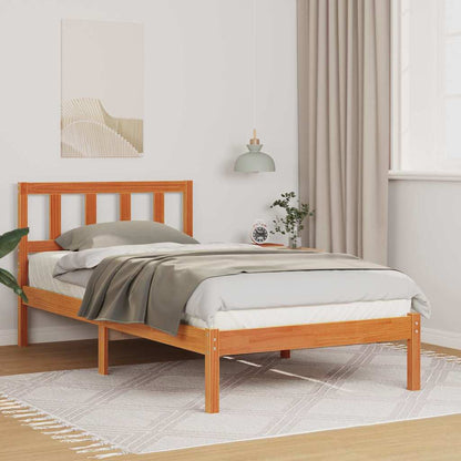 Struttura del letto Marrone cerato 75 x 190 cm Pino massello | homemem39