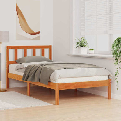 Struttura del letto Marrone cerato 75 x 190 cm Pino massello | homemem39