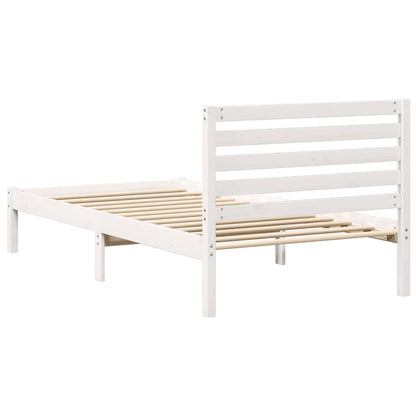 Struttura del letto Bianco 80 x 200 cm Pino massello | homemem39