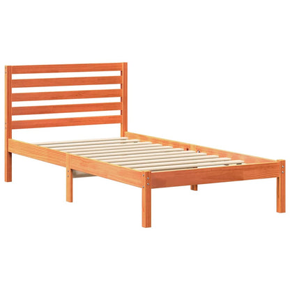 Struttura del letto Marrone cerato 80 x 200 cm Pino massello | homemem39