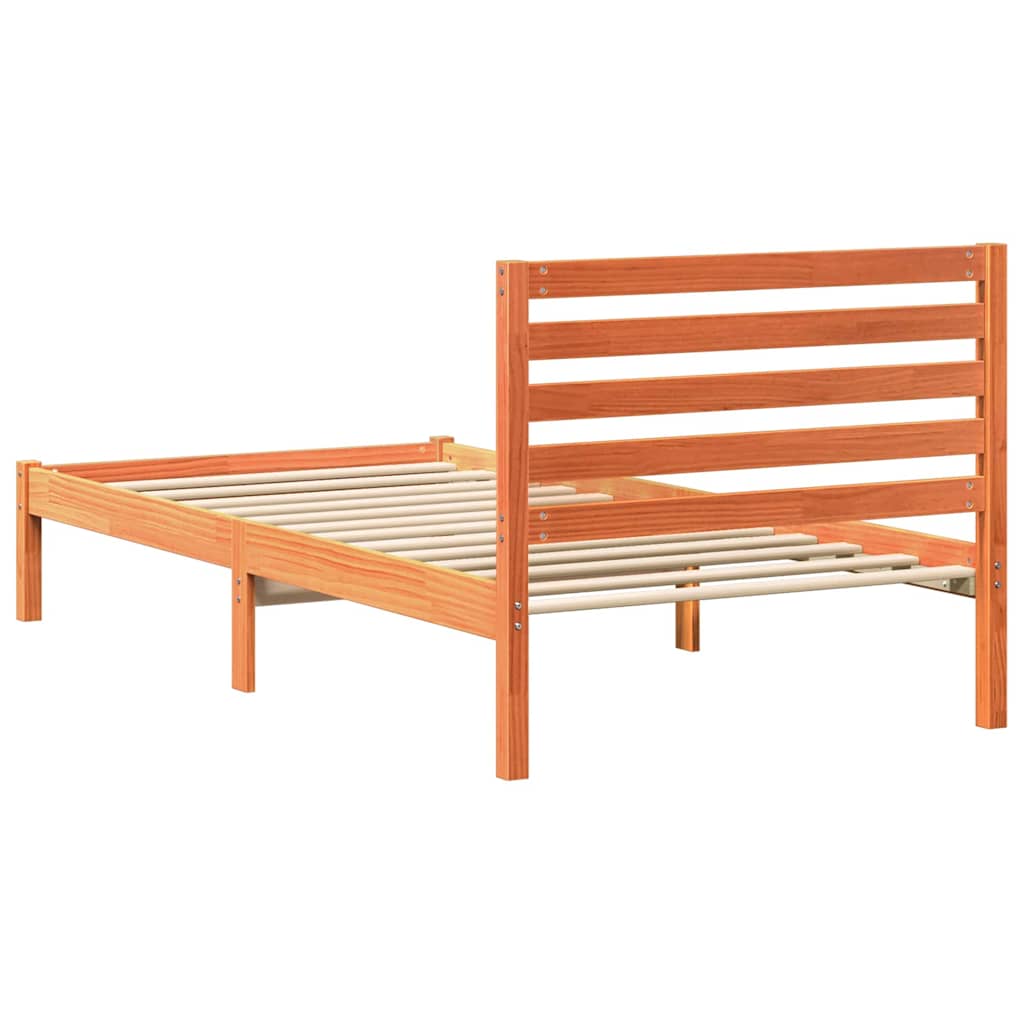 Struttura del letto Marrone cerato 80 x 200 cm Pino massello | homemem39