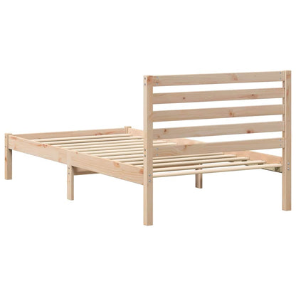 Struttura del letto Marrone 90 x 200 cm Pino massello | homemem39