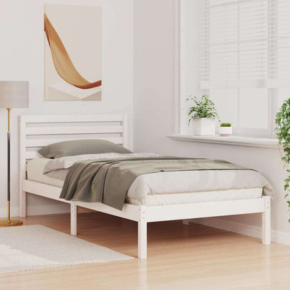 Struttura del letto Bianco 90 x 200 cm Pino massello | homemem39